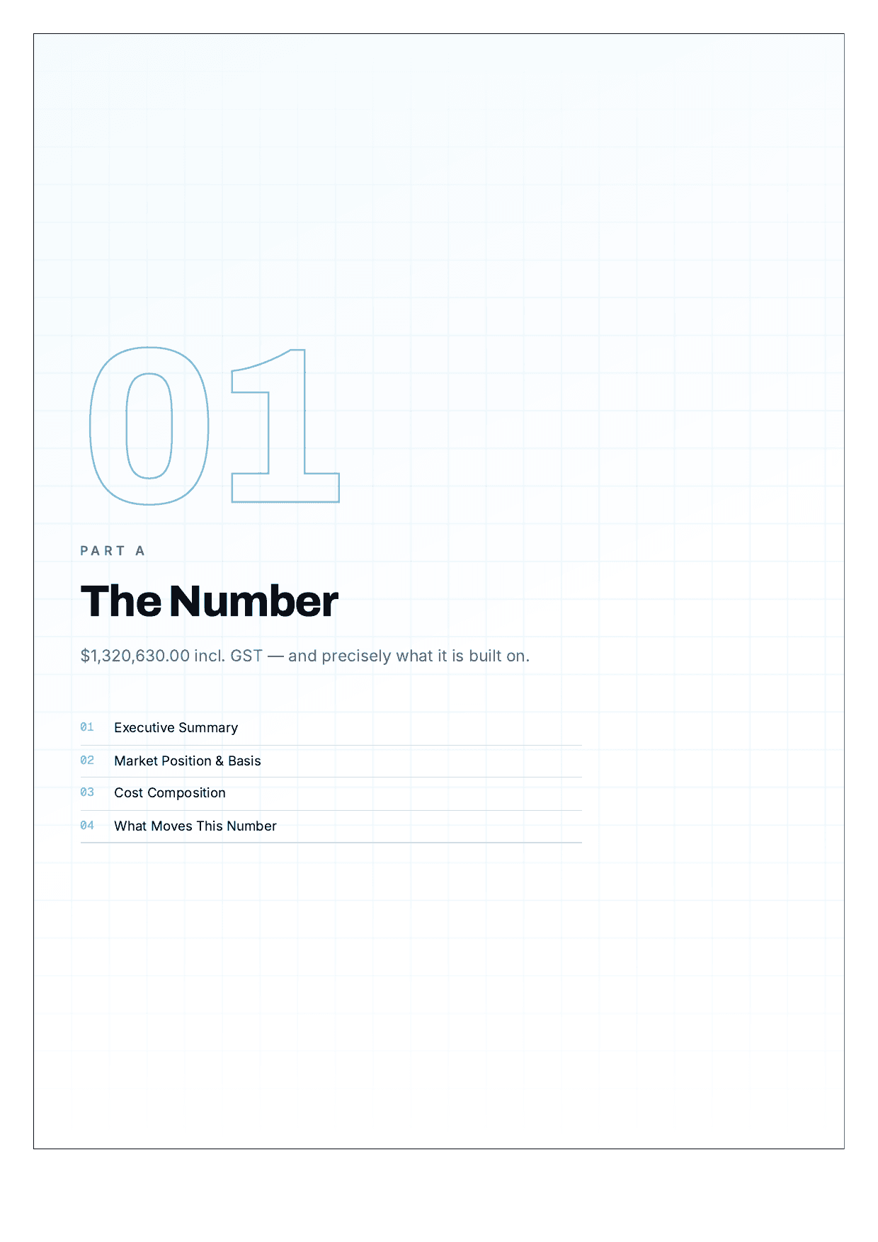 Sample Cost Estimate Report — page 2 of 30