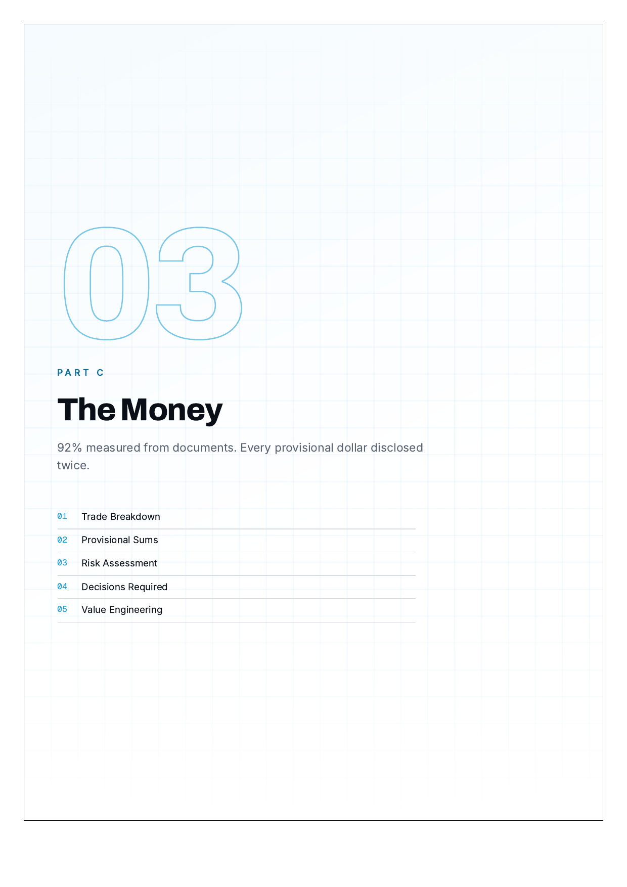 Sample Cost Estimate Report — page 14 of 30